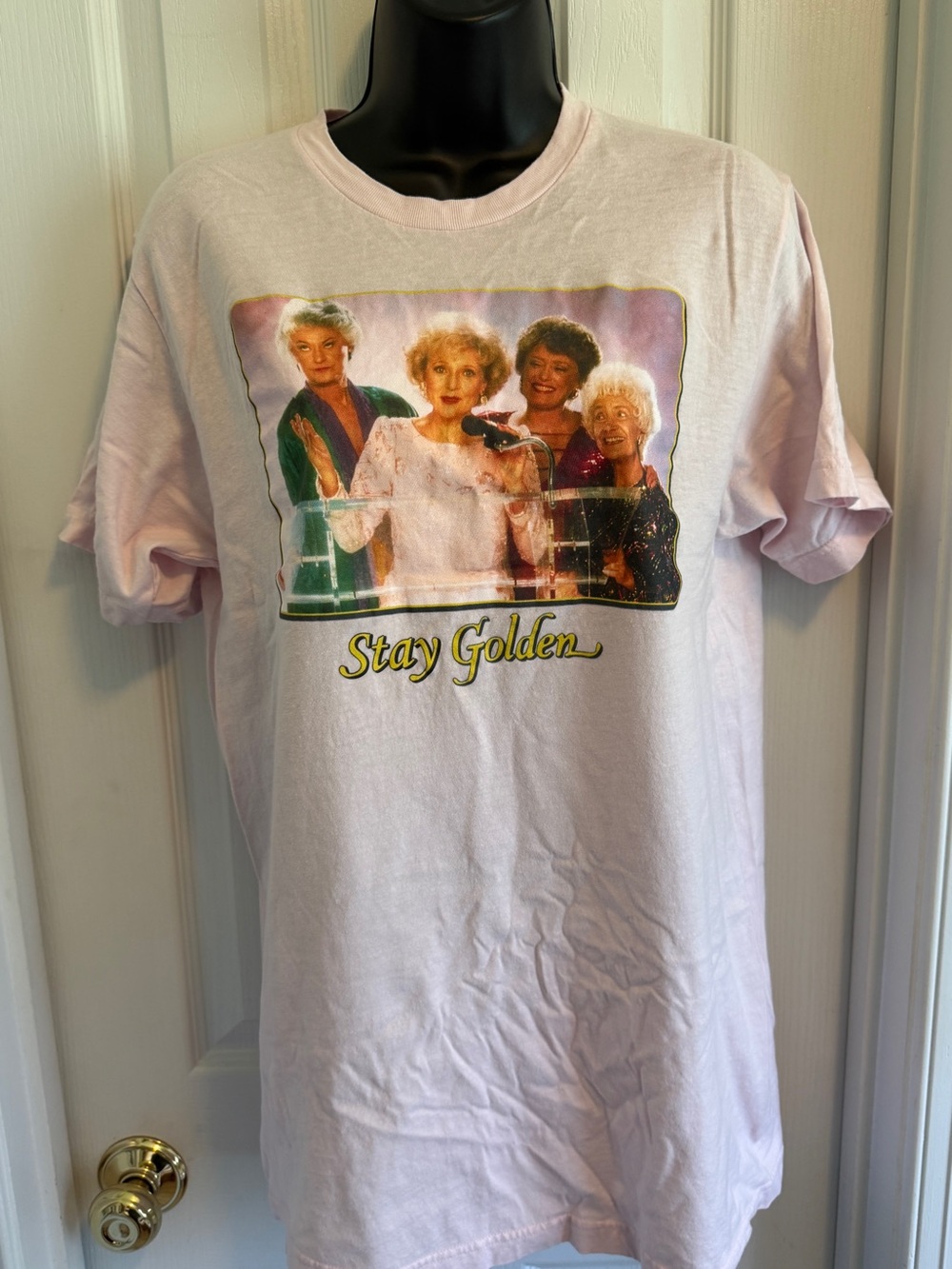 Stay Golden Pink Graphic T-Shirt